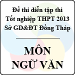 Đề thi thử tốt nghiệp THPT năm 2013 tỉnh Đồng Tháp – Môn Ngữ văn (Có đáp án)