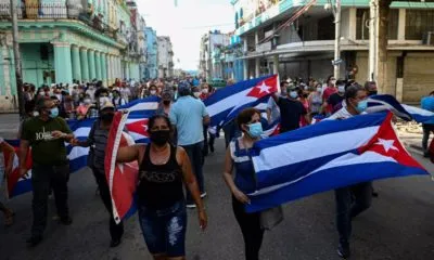 Người biểu tình chống abcxyz ở thủ đô Havana, hô khẩu hiệu 