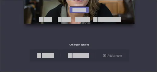 Trên màn hình kết nối bên dưới Các tùy chọn gia nhập khác, có tùy chọn Thêm phòng