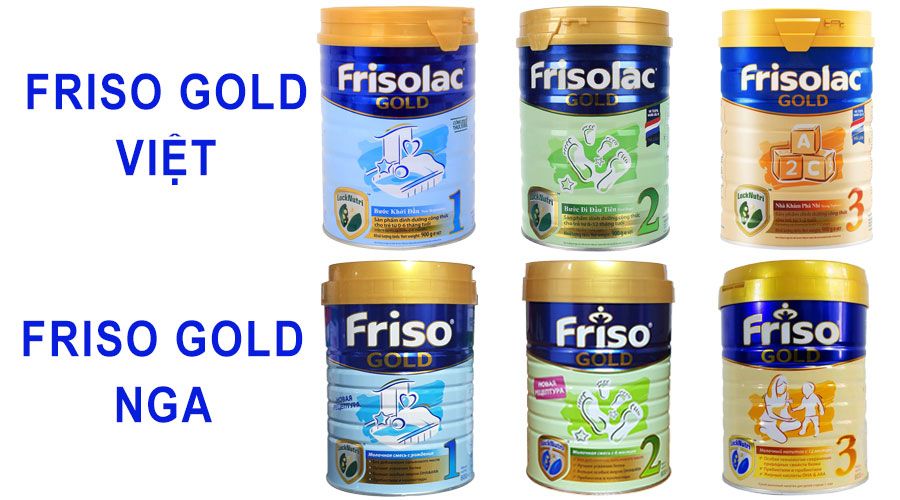 so sánh sữa friso gold nga và frisolac gold việt