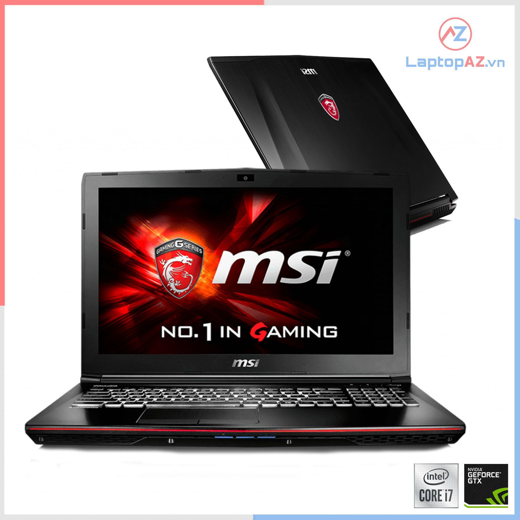 Laptop MSI GE62 6QF (Core i7-6700HQ, 8GB, 128GB + 1TB, VGA 3GB NVIDIA GTX 970M, 15.6 inch FHD IPS)