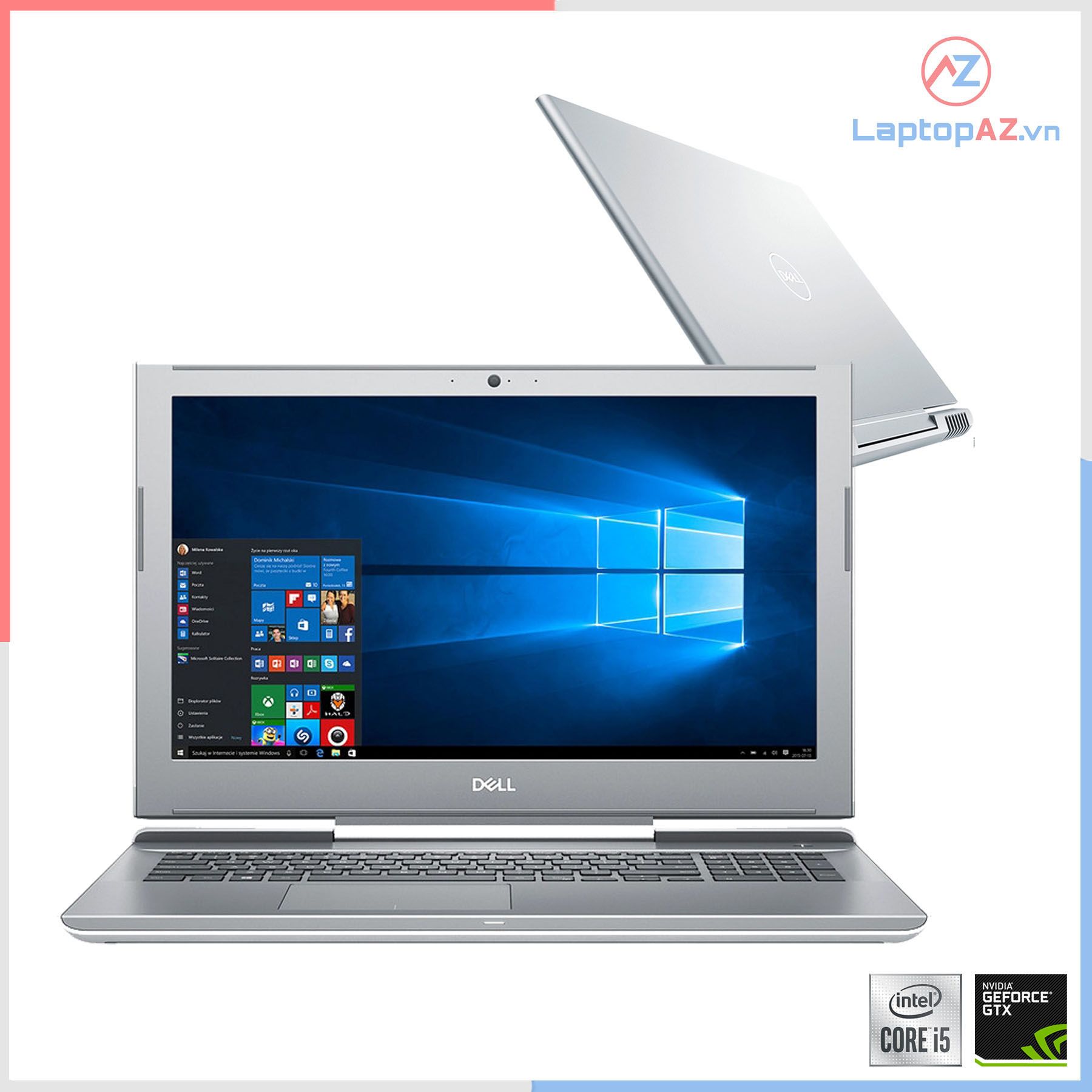Laptop Dell Vostro V7570 (Core i5-7300HQ, 8GB, 1TB, VGA 4GB NVIDIA GeForce GTX 1050, 15.6 inch FHD IPS)