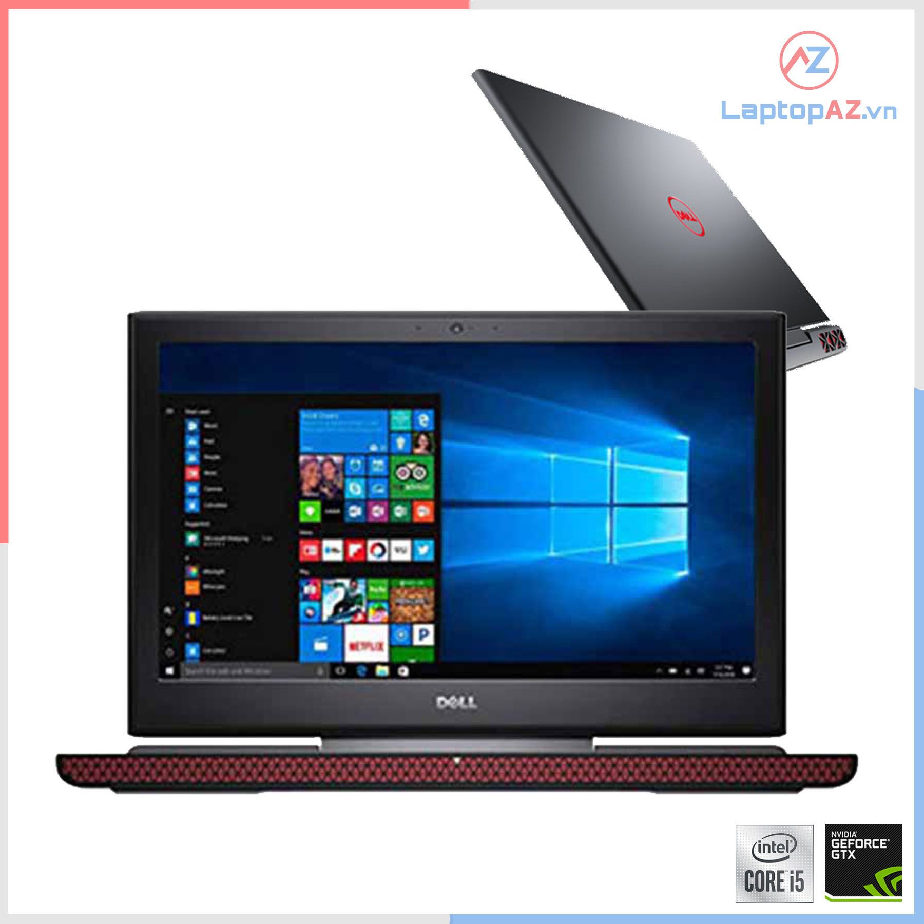 Laptop Dell Inspiron 7467 (Core i5-7300HQ, 8GB, 128GB + 1TB, VGA 4GB NVIDIA GTX 1050, 14.0 inch FHD