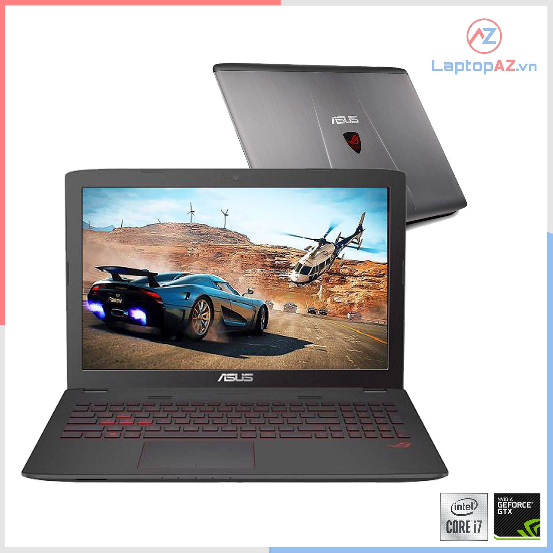 Laptop Asus GL752VW-T4163D (Core i7-6700HQ, 8GB, 1TB+ 128GB, VGA 4GB, NVIDIA GTX 960M, 15.6 inch, FULL HD 1920X1080)
