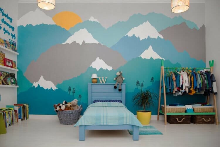 vẽ tranh tường phòng ngủ