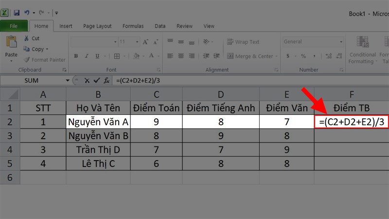 3 cách tính trung bình trong Excel cực đơn giản cho người mới sử dụng