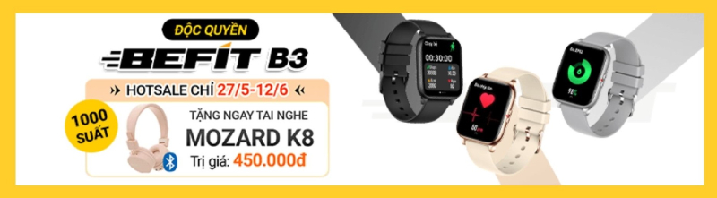 Đồng hồ thông minh Befit BeU B3 có tốt không, có nên mua không?