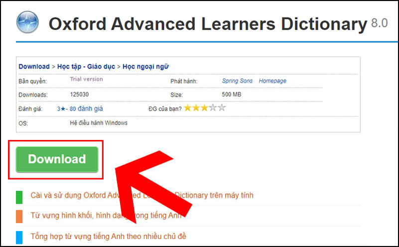 Hướng dẫn cách cài đặt từ điển Oxford cho máy tính cực đơn giản 2