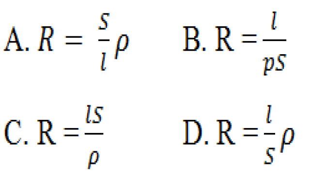 l =dfrac {{R{{S}}} }{ rho } = dfrac{{10 times 0,{{1.10}^{ - 6}}} }{ {0,{{4.10}^{ - 6}}}} = 2,5m