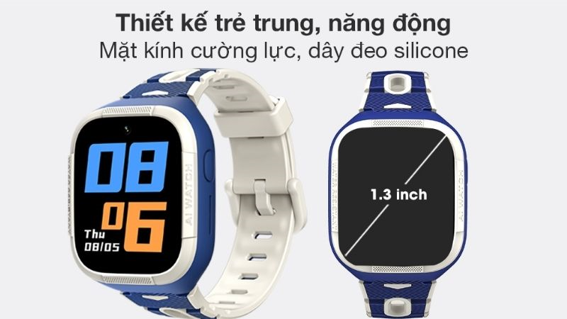 Đồng hồ 4G Kidcare S6 Xanh được thiết kế trẻ trung